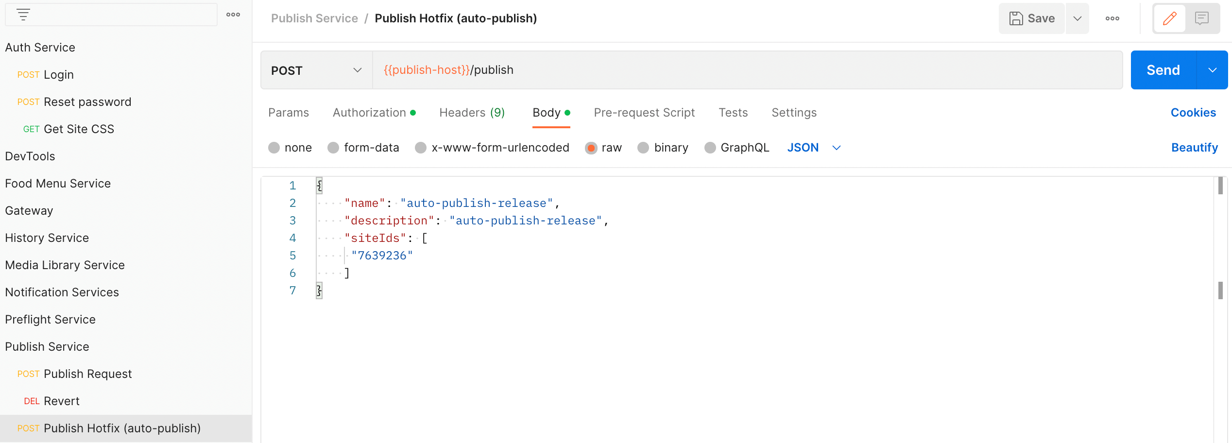 Publish Hotfix (Autopublish) HungerRush Designer Documentation